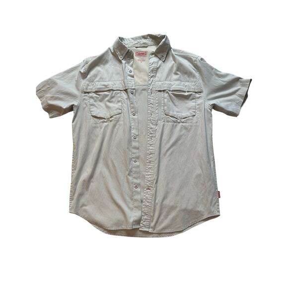 Coleman Button Up Shirt Size M Khaki‎ Color - Picture 1 of 7
